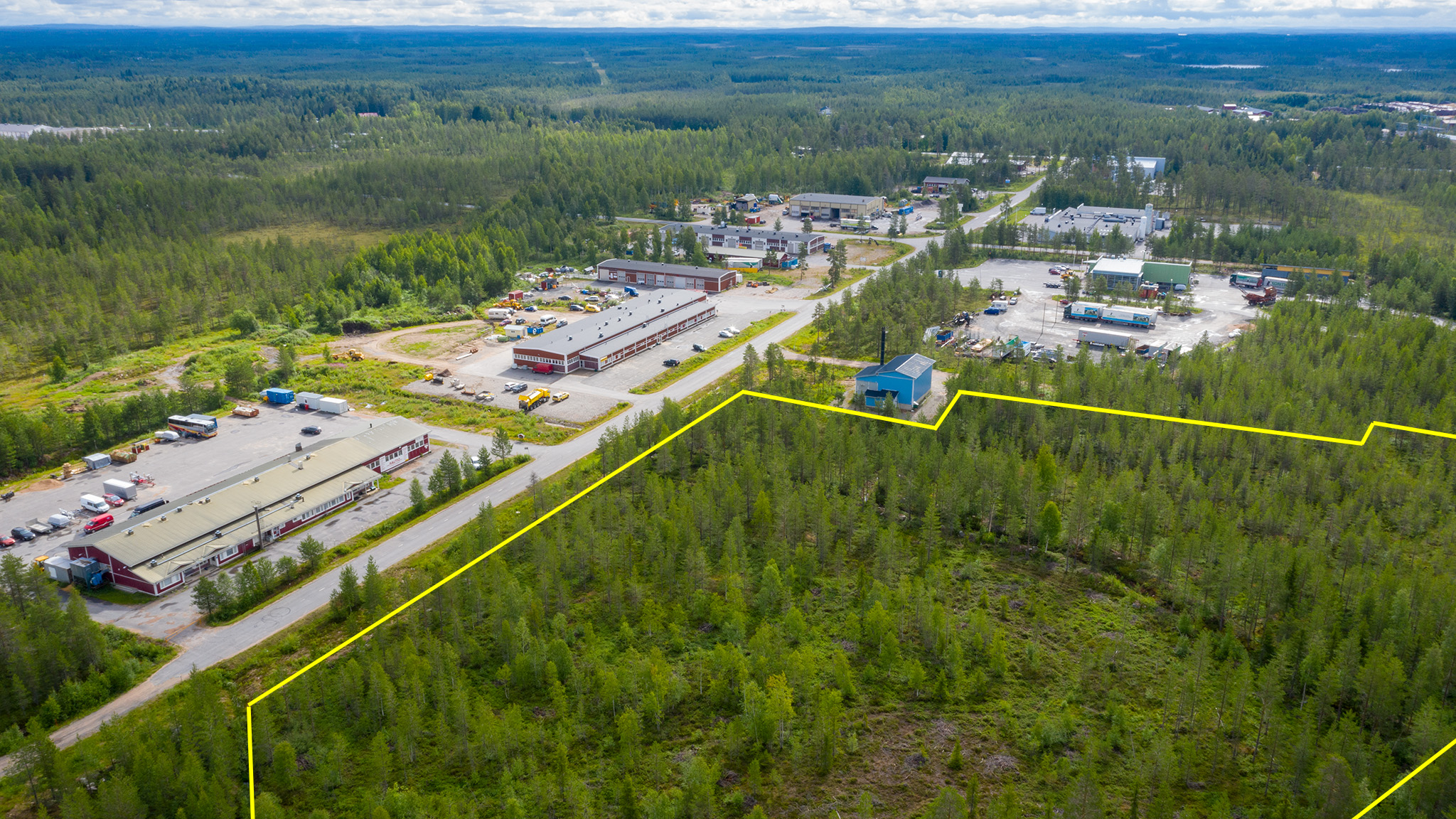 Teollisuuskylän tontti Pudasjärvellä