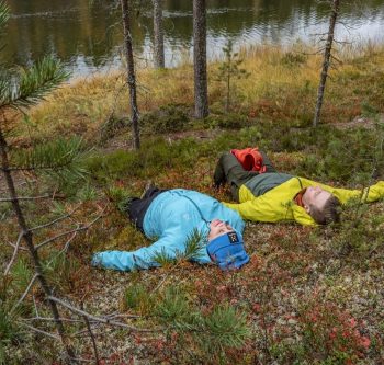 Kuva kuinka Syötteellä voi ottaa rennosti varvikossa